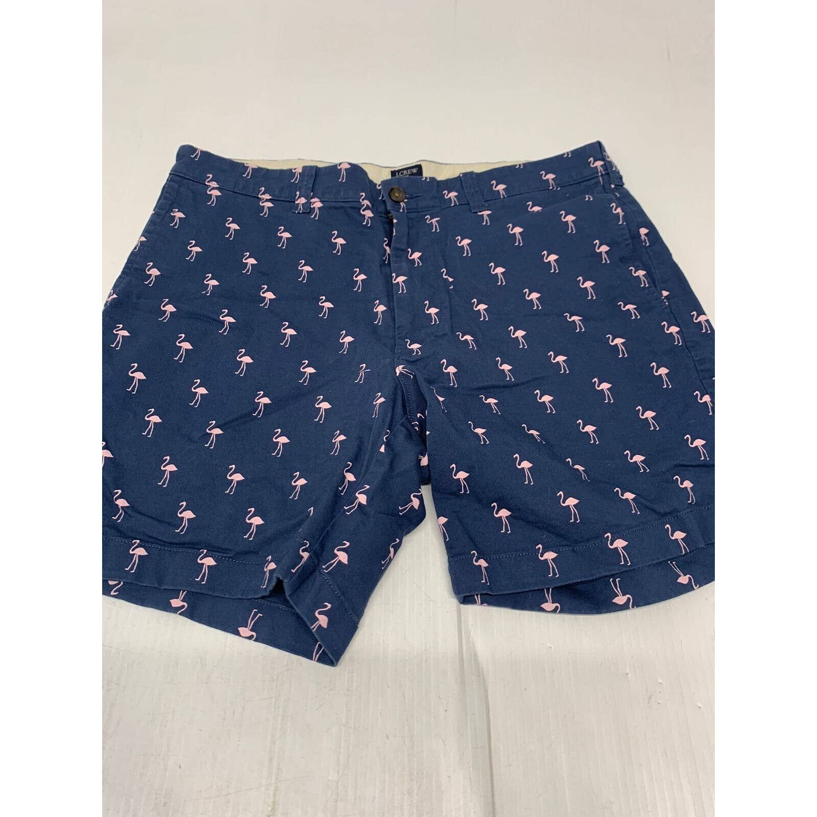 JCrew 7 Inseam Shorts Bermuda Blue 34 Mens A77